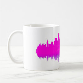 London Skyline Silhouette – Modern Pink Kaffemugg