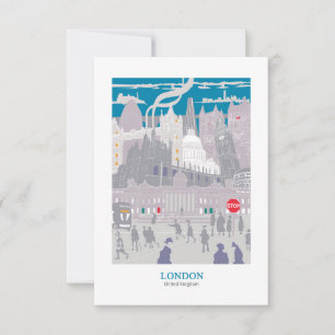 London Skyline Tack Kort