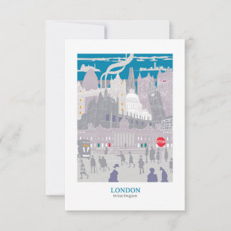 London Skyline Tack Kort