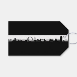London Skyline ThLED Gift Märkres Presentetikett
