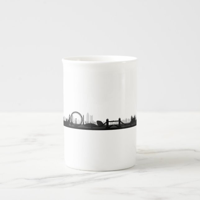 London Skyline ThLED Tea Mugg Benporslin Mugg (Framsidan)