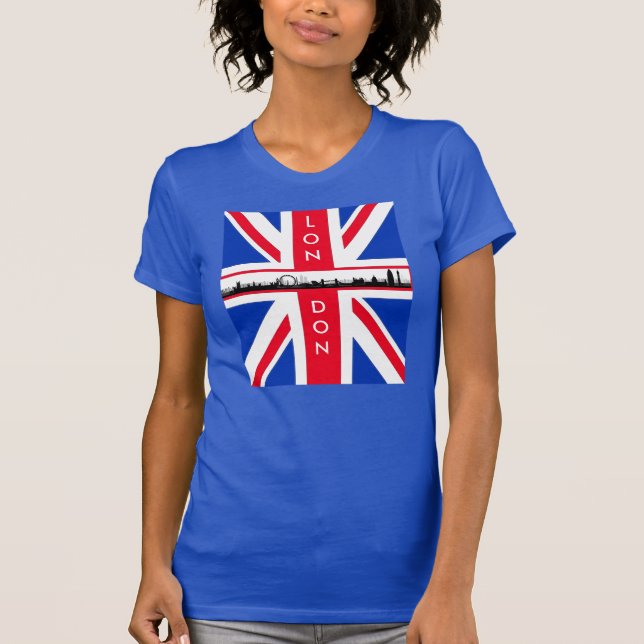 London Skyline Union Jack Shirt Tröja (Framsida)