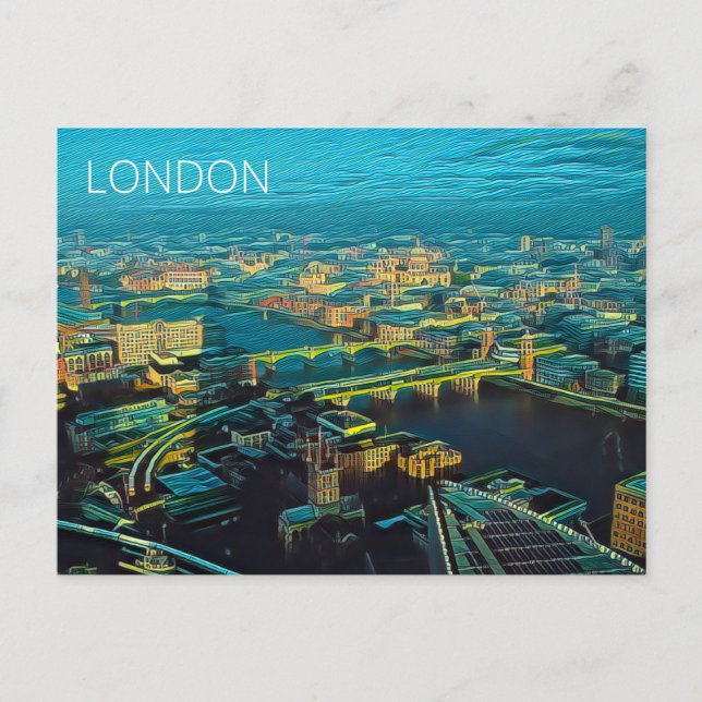 London Skyline Vykort (Framsida)