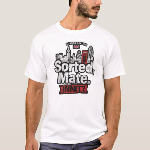 London Slang Sorterat Kompis Innit Brittisk Street T Shirt