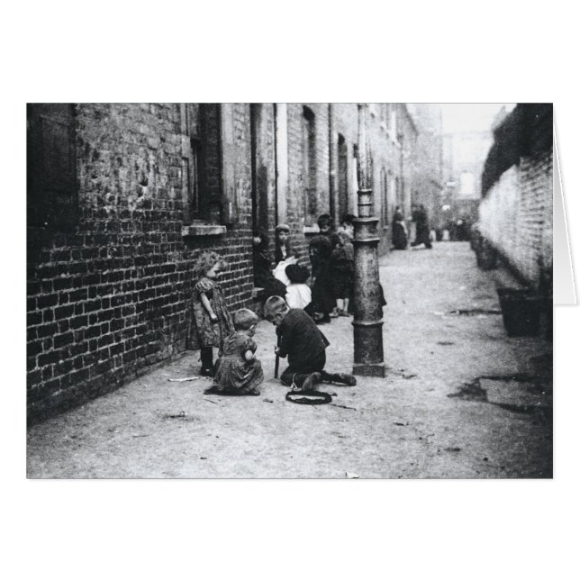London Slums Hälsningskort (Framsidan Horizontal)