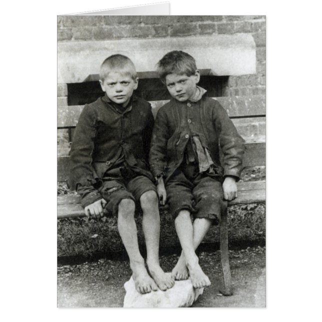 London Slums, The Boys Hälsningskort (Framsidan)