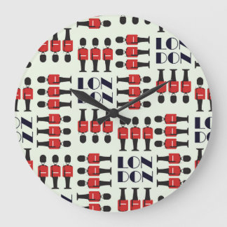 London, soldater, sömlösa mönster stor klocka