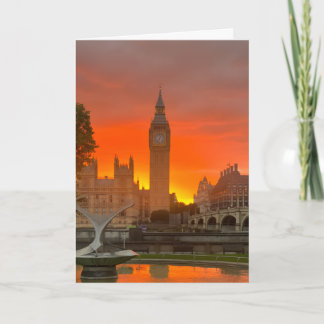 London Soluppgång och Solnedgång Kort