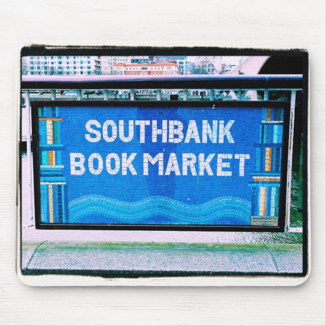 London Southbank Bookmarket Mousepad Musmatta (Framsidan)