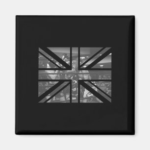 London Souvenir British Flagga Boxing Match Funky Magnet