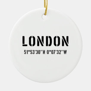 London Souvenir City Julgransprydnad Keramik