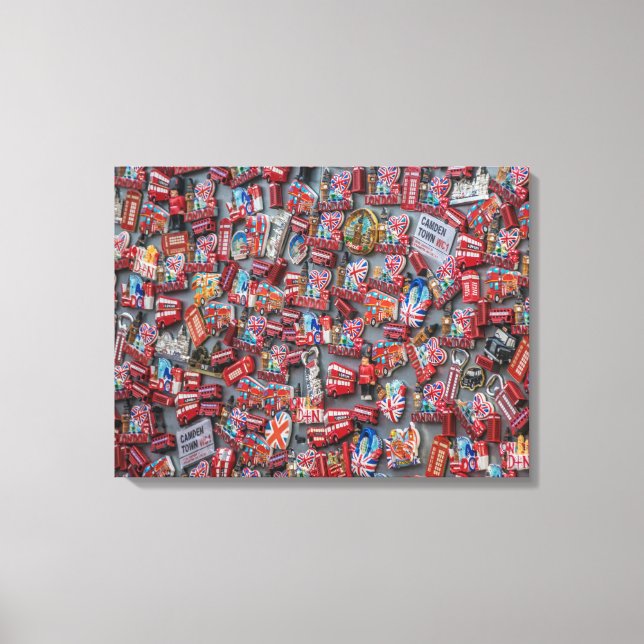 London souvenir magnets view kanvastryck (Framsida)