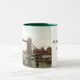London Souvenir Mugg - Torn Bridge