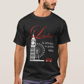 London Souvenirs Gifts Manar Women Big Ben Red Bus T Shirt