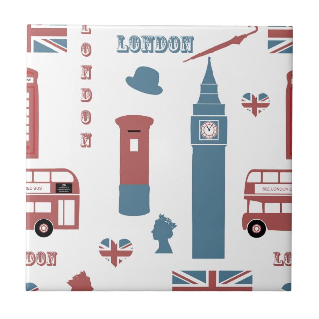 London Speciell Kakelplatta (Framsidan)