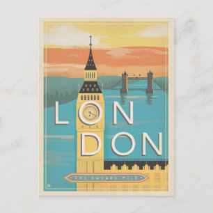 London - Square Mile Vykort