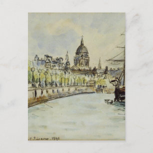 London, St. Paul's Cathedral av Camille Pissarro Vykort