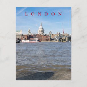 London St.Pauls flodvy vykort
