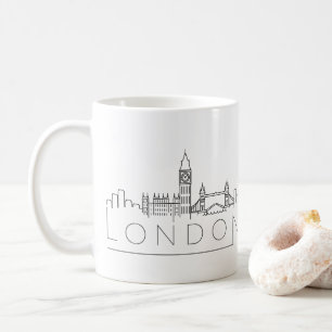 London stad Stylized horisont Kaffemugg