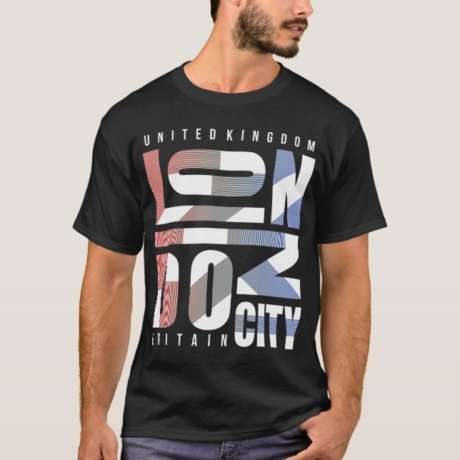 London stad - United Kingdom T Shirt (Framsida)