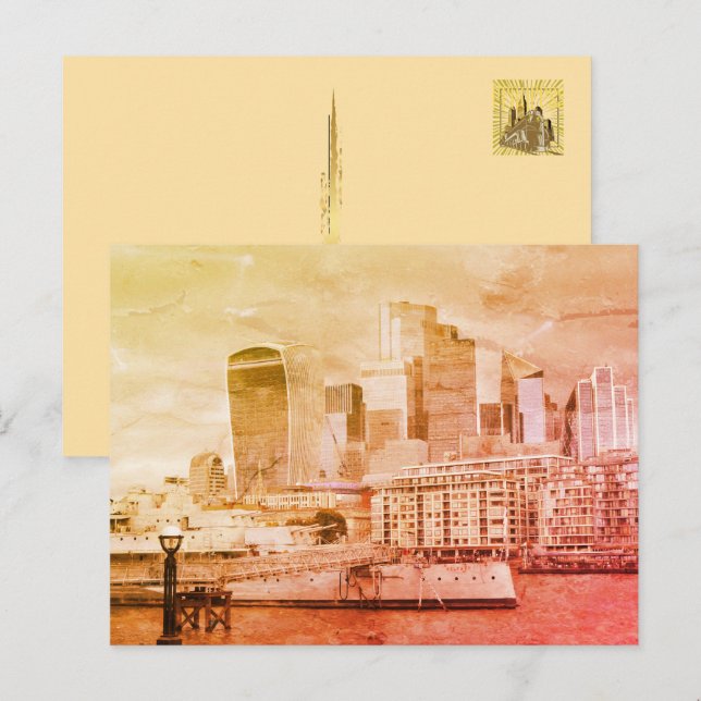 London - Staden Helg Vykort (Fram/baksida)