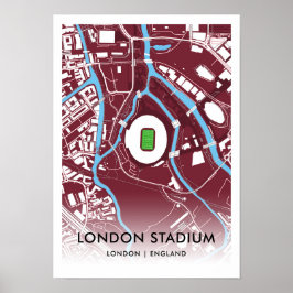 London Stadium Poster - hem för Väster Ham United