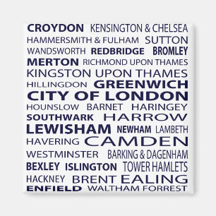 London stadmagnet (vit) magnet