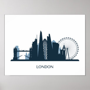 London stadshorisont poster