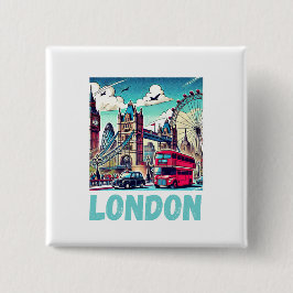 London-Sticker Knapp