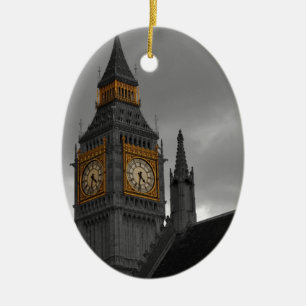 London stora Ben Julgransprydnad Keramik