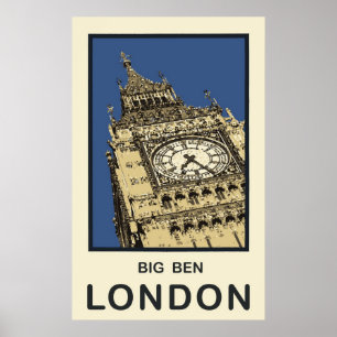 London stora Ben Poster