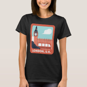 London Storbritannien Big Ben Classic World Travel T Shirt
