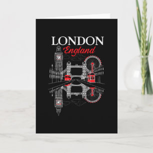 London Storbritannien Resa Semester Jag älskar Lon Kort