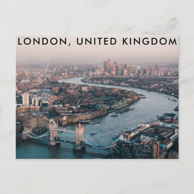 London, Storbritannien, vykort (Framsida)