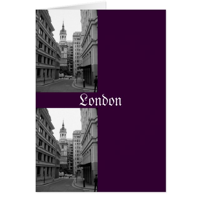 London Street Hälsningskort (Framsidan)