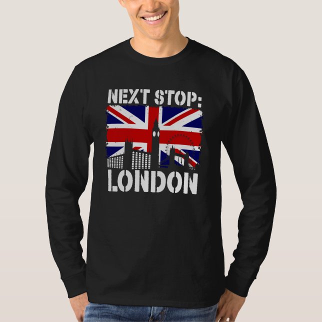 London Summer Vacation Trip Next Stop Vacay Vibes  T Shirt (Framsida)