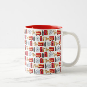London symbolsCollage Två-Tonad Mugg