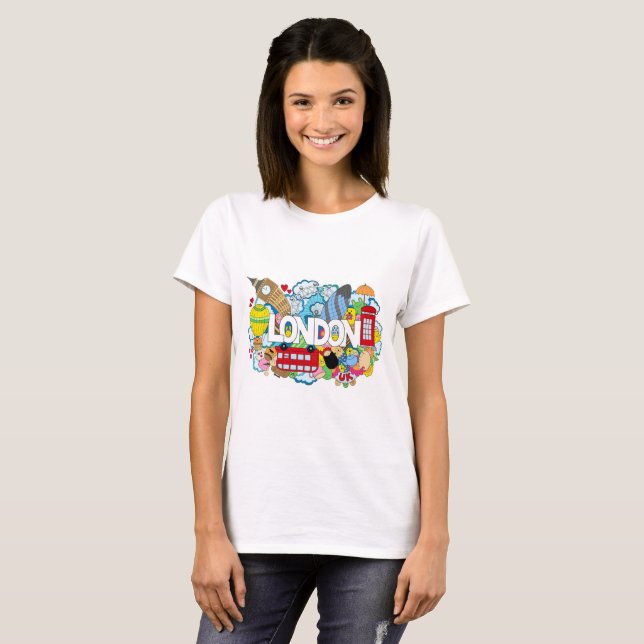 London T-tröja Tee Shirt (Hel framsida)