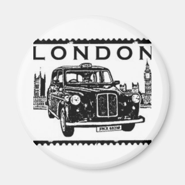 London Taxi Magnet (Framsidan)