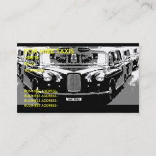 London taxi visitkort