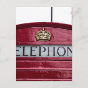 London Telefon Mobil Booth Red Vykort