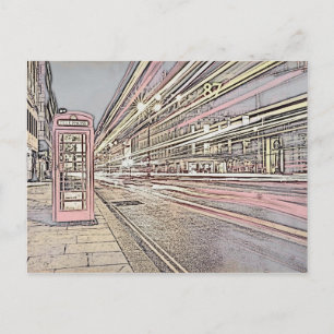 London Telefonbooth-vykort Vykort