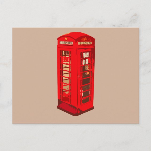 London Telefoncell Vykort (Framsida)