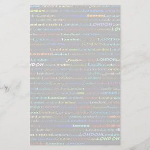 London Text Design I-mall Brevpapper
