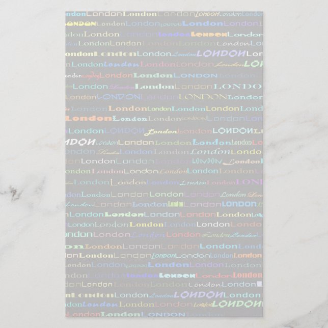 London Text Design I Stationery Brevpapper (Framsida)