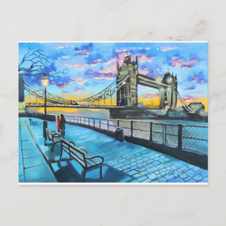 London Thames promenad Vykort