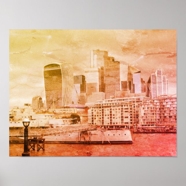 London - The City Poster (Framsidan)