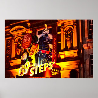 London Theater Piccadilly (1843 färg) Poster