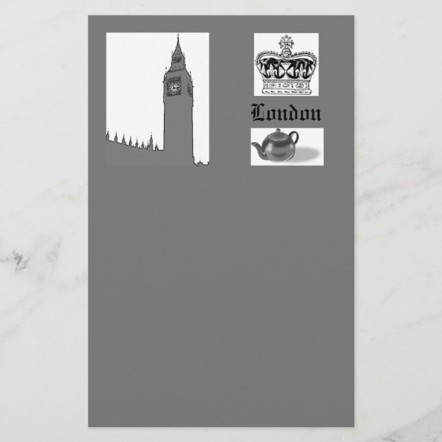 London Themed brevpapper (Framsida)