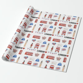 London Thmet Wrapping Papper | London ThLED Gift Presentpapper